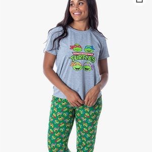 Ladies Teenage Mutant Ninja Turtles Pajama set - shirt and pants size XL - NWT!